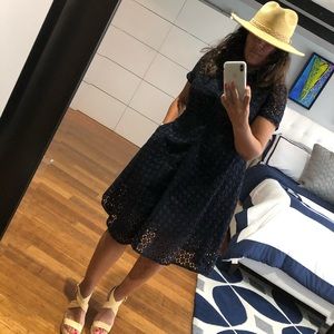 Ann Taylor Navy Blue Dress